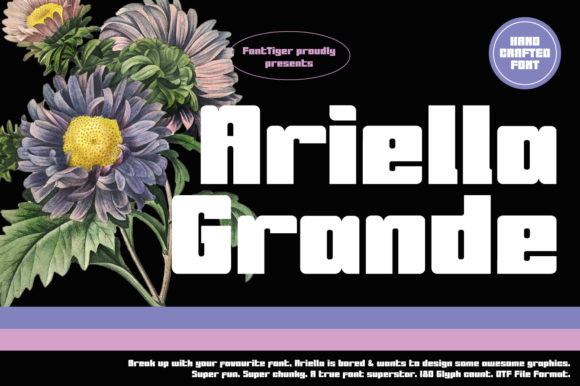 Ariella Grande: A Bold Display Font for Handmade Creators
