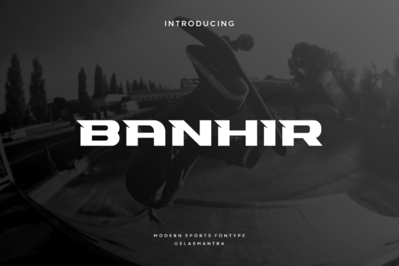 Banhir: Bold Display Font for Handmade Labels & Craft Designs