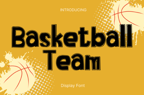 Basketball Team: A Playful Display Font for Branding
