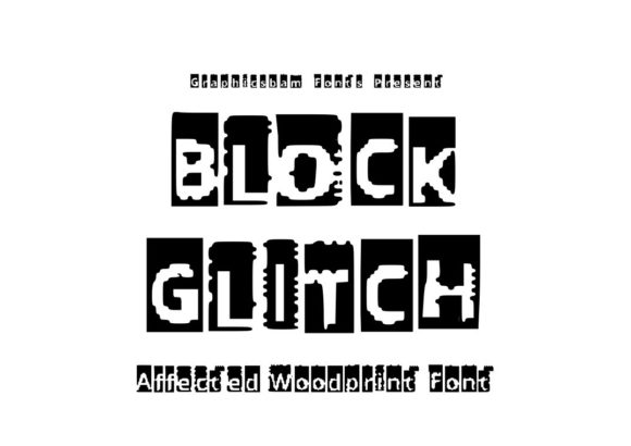 Block Glitch: A Bold Display Font for Digital Branding