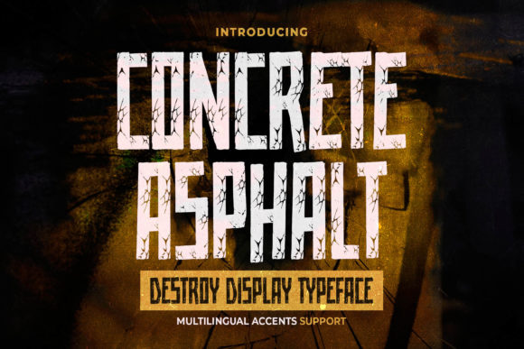 Concrete Asphalt: A Display Typeface with Grounded Character