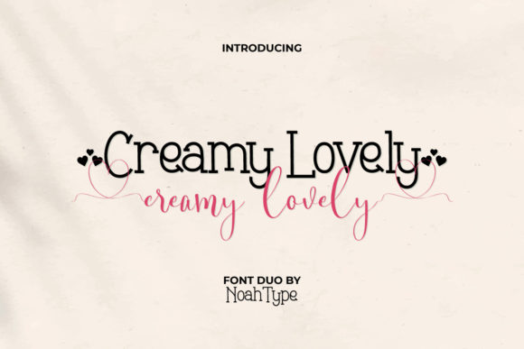 Creamy Lovely Font: A Chic and Cheery Duo for Small Business Branding
