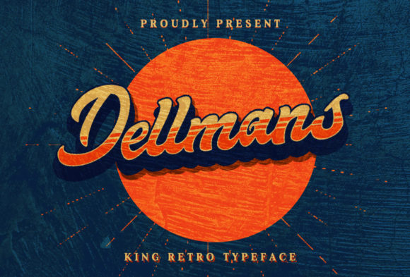 Dellmans: A Retro Display Font for Editorial Design