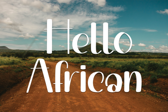 Hello African: A Playful Display Font for Branding That Pops
