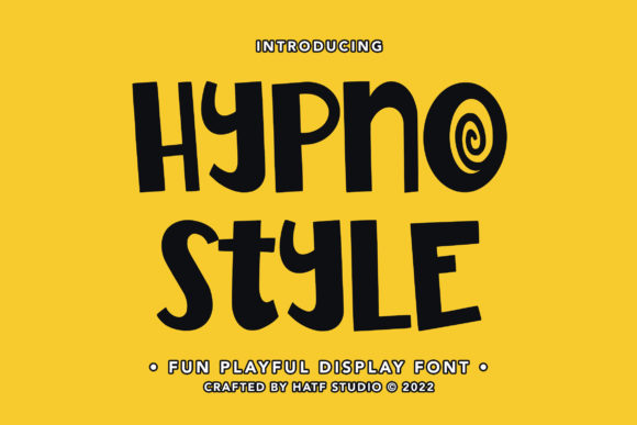 Hypno Style: A Playful Display Font for Campaign Clarity