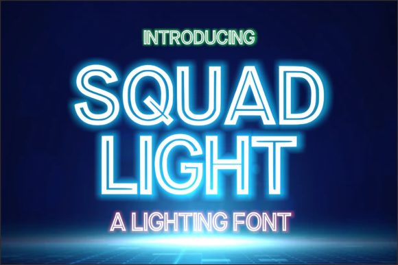 Squad Light: A Bold, Modern Display Font for Small Business Branding