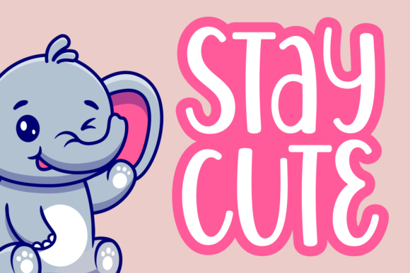 Stay Cute: A Playful Display Font for Brand-Forward Web Design