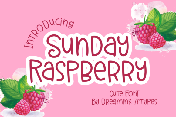 Sunday Raspberry: A Display Font That Delivers Charm at First Glance