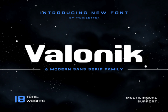 Valonik: A Bold Display Font That Commands Attention