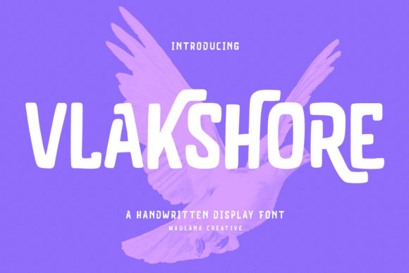 Vlakshore: A Handwritten Display Font with Editorial Warmth